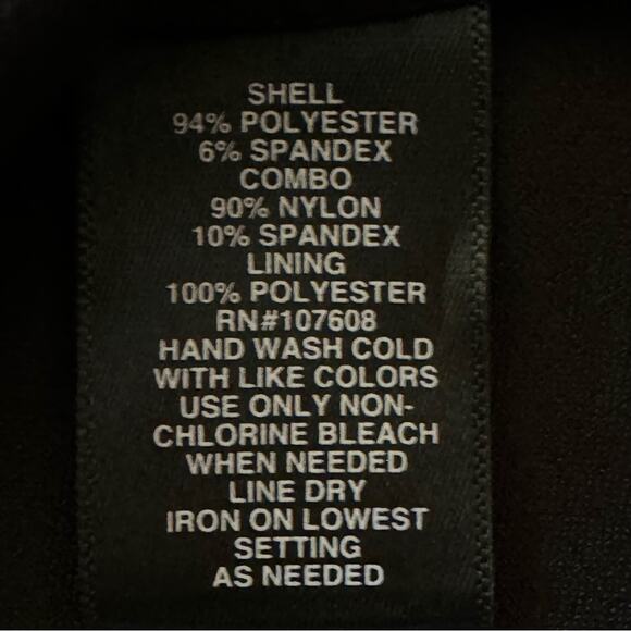 NWT Liz Claiborne black short sleeve a-line midi dress size 18
 b32 - Picture 3 of 5